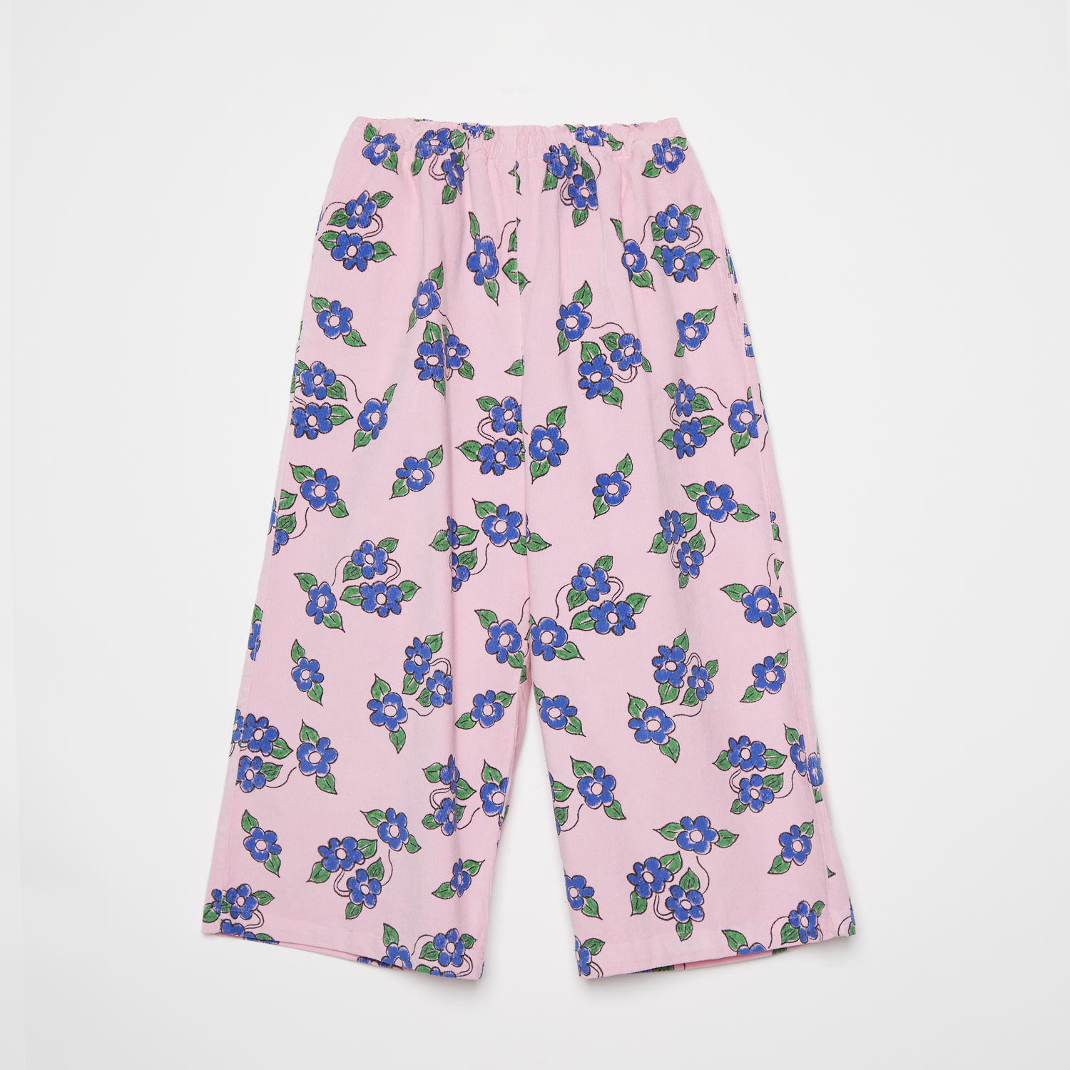 [WHK/위켄드하우스키즈] Corduroy flower pants-Pink