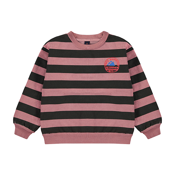 [BONMOT/본못] Sweatshirt wide stripes