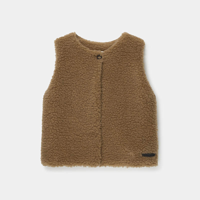 [my little cozmo] Faux shearling vest