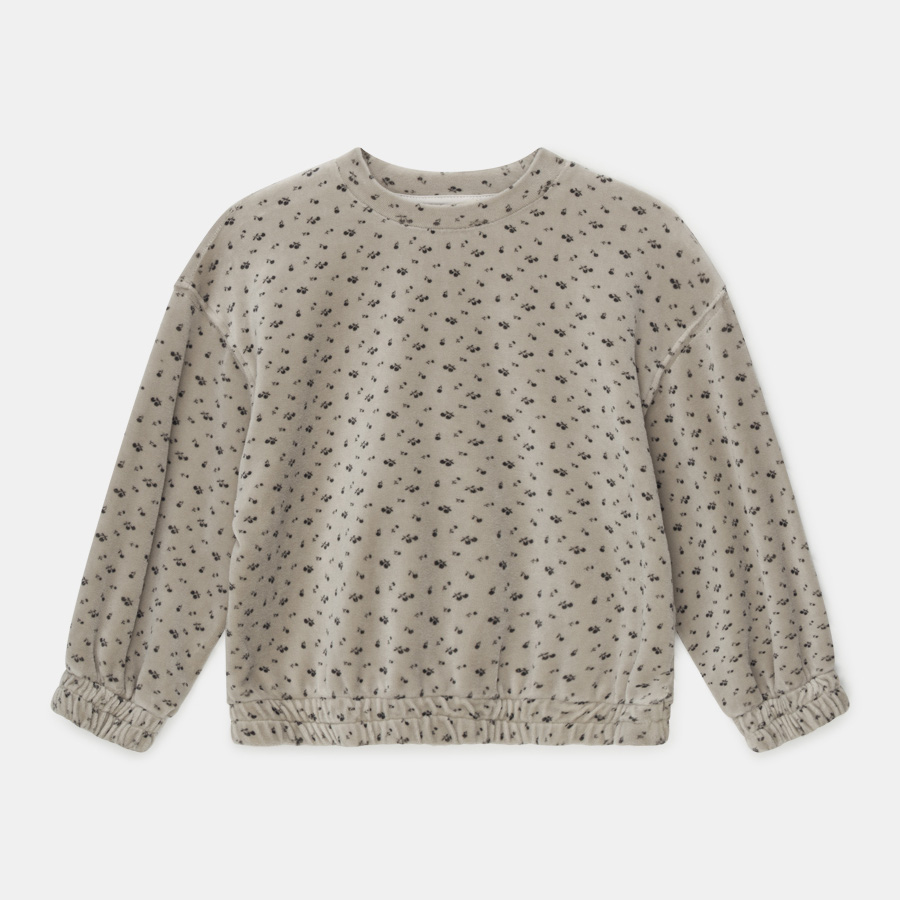 [my little cozmo/마이리틀코즈모] Velour print sweatshirt