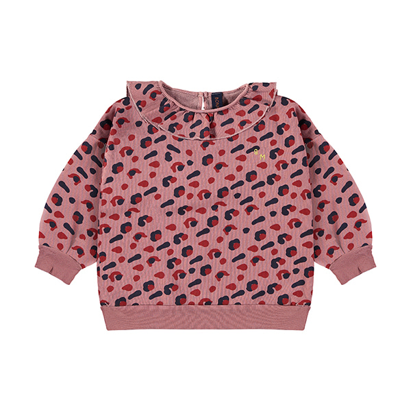 [BONMOT/본못] Sweatshirt collar leopard