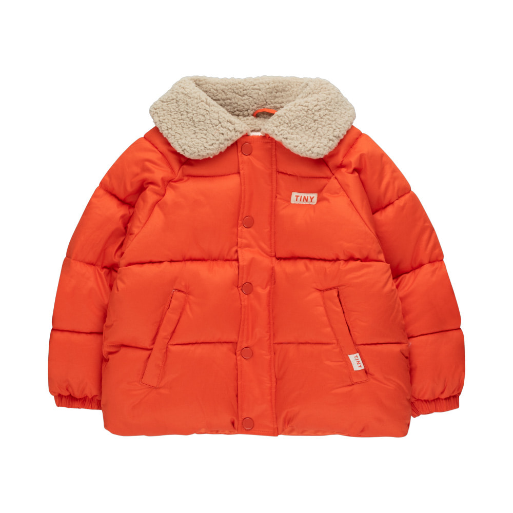 [TINY COTTONS/타이니코튼] SOLID PADDED JACKET-red