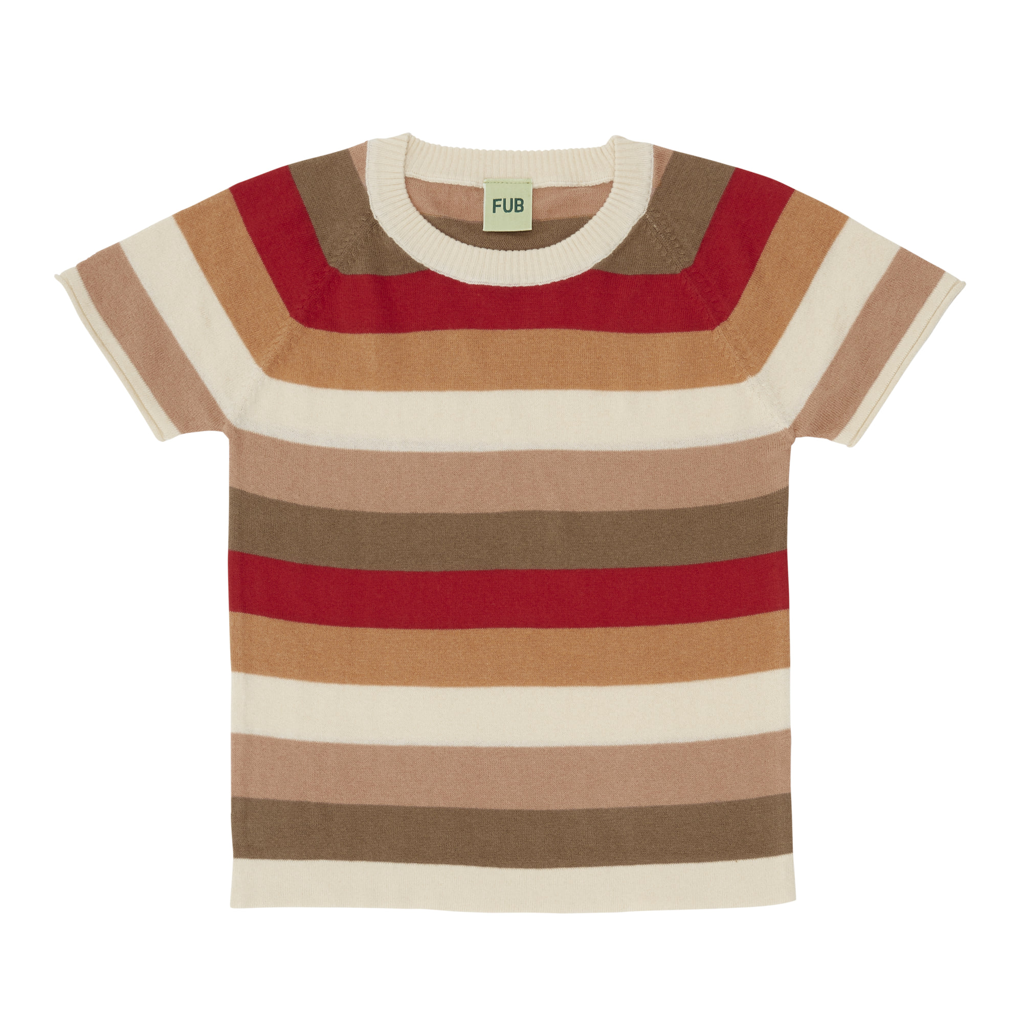 [FUB] Multi Striped T-shirt ecru