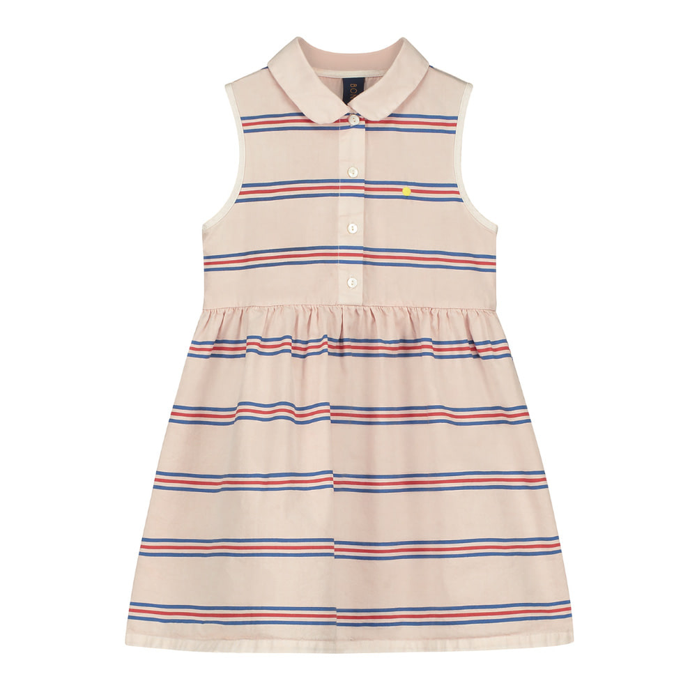 [BONMOT/본못] Dress allover stripe bicolor