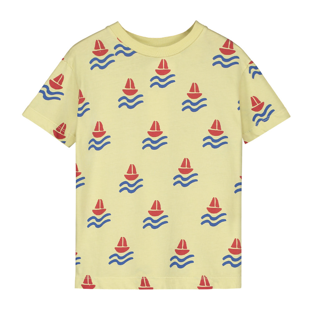 [BONMOT/본못] T-shirt allover boats