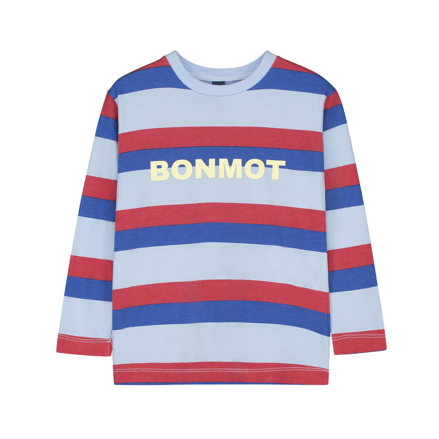 [BONMOT/본못] T-shirt allover color stripes