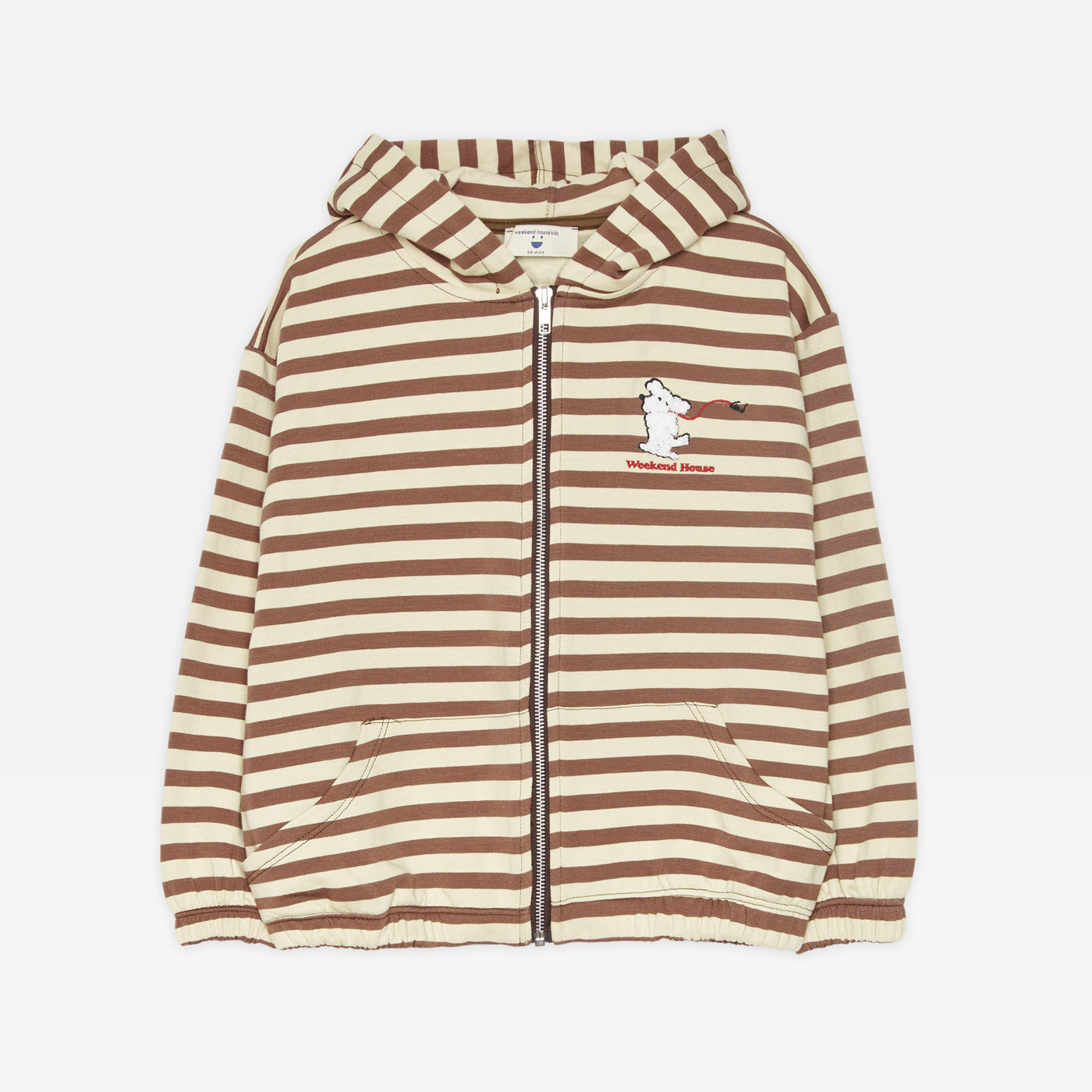 [WHK/위켄드하우스키즈] Dog stripes hoodie