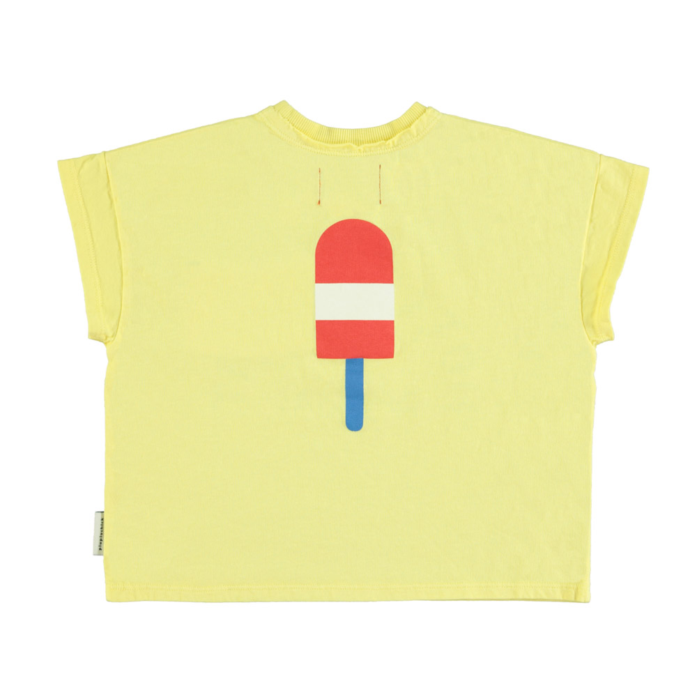 [piupiuchick/피우피우칙] t&#039;shirt | yellow w/ ice cream print
