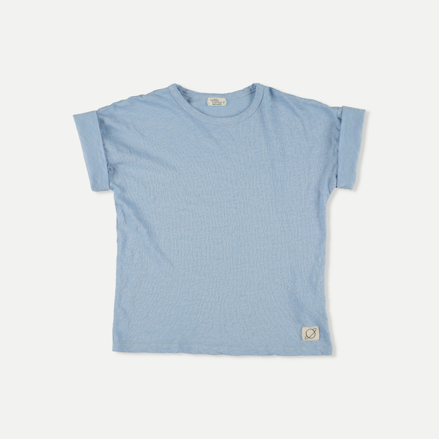 [my little cozmo/마이리틀코즈모] Slub basic T-shirt Blue