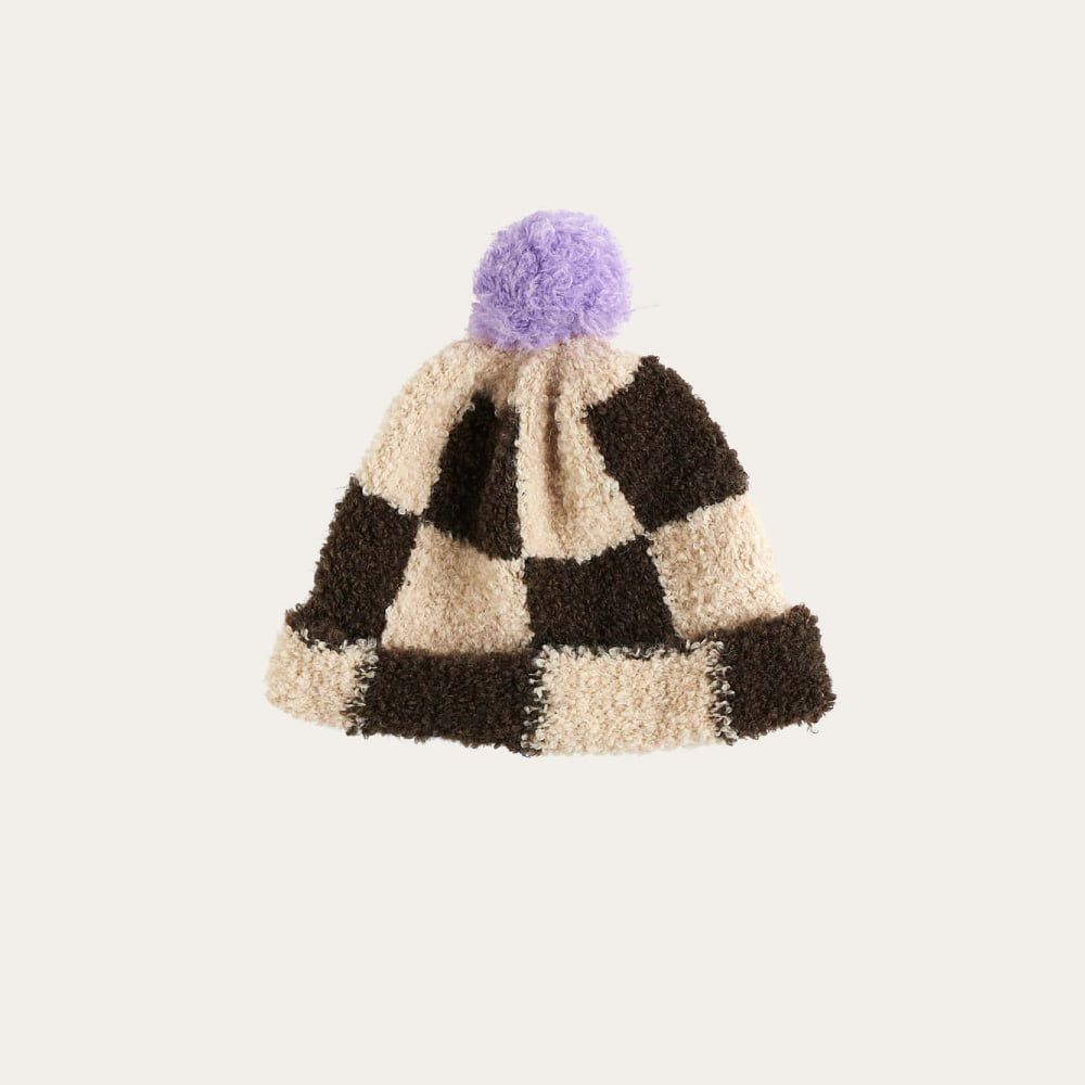 [The Campamento/더캄파멘토] Checked Beanie