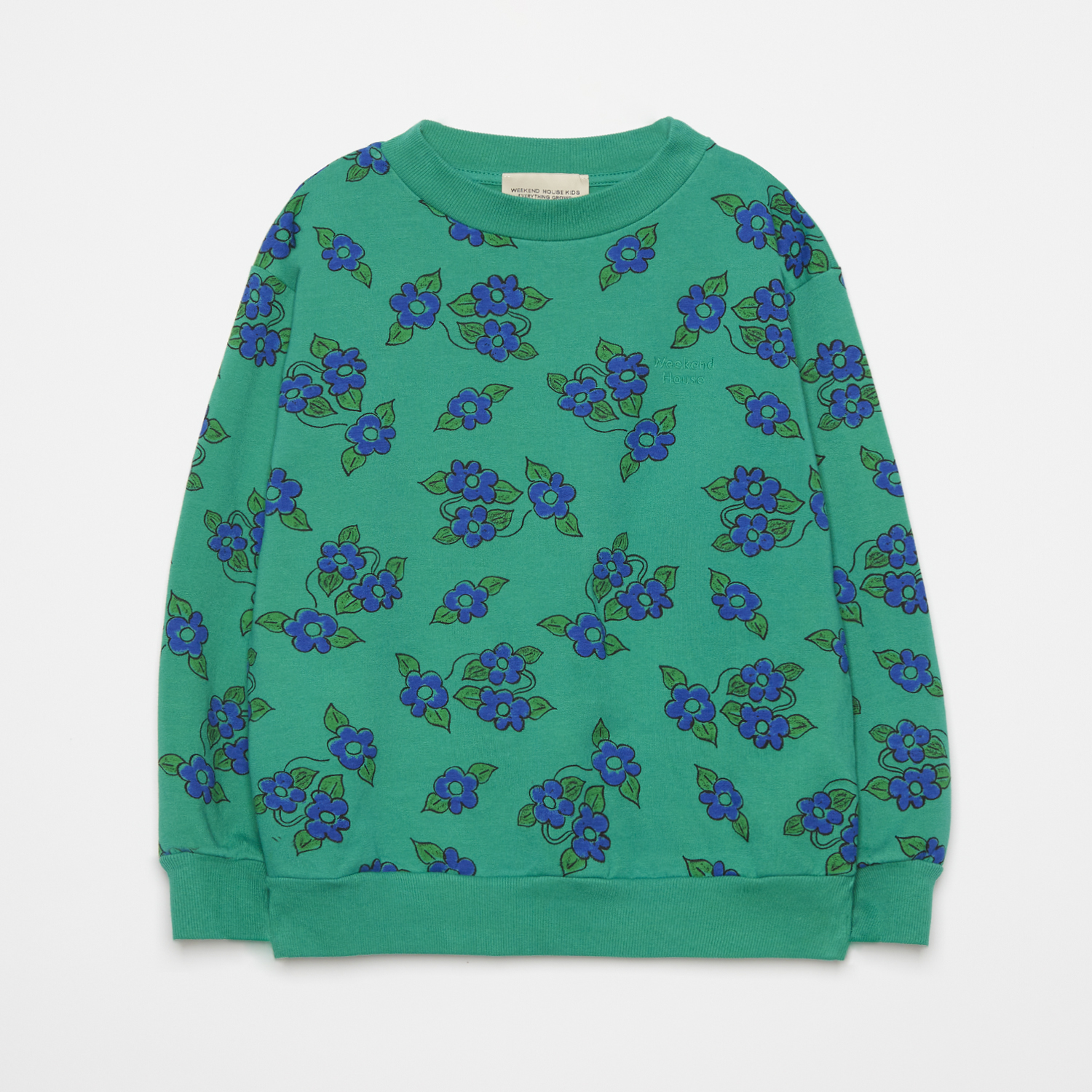 [WHK/위켄드하우스키즈] Green flowers sweatshirt