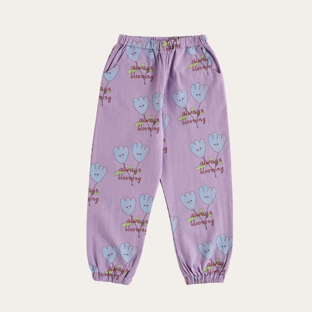 [The Campamento/더캄파멘토] Purple Flowers Trousers