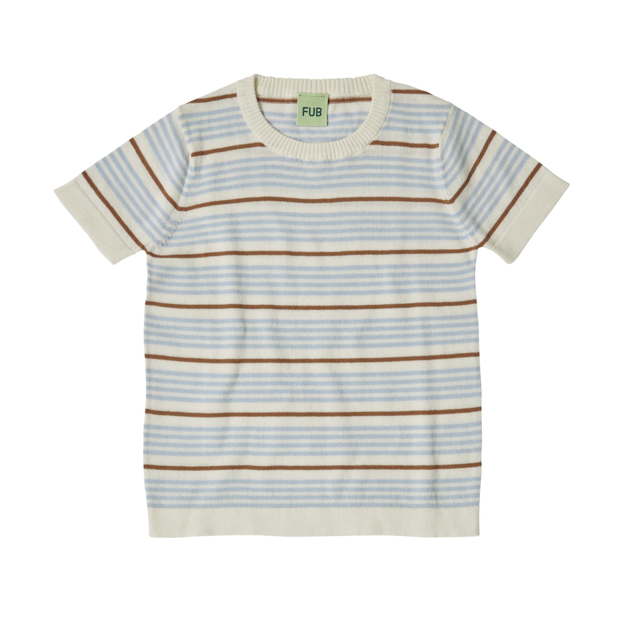 [FUB] Striped T-Shirt ecru/cloud