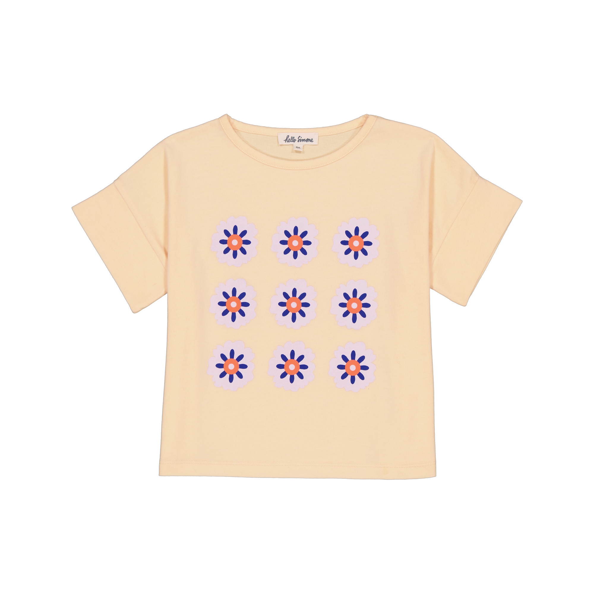[hello simone/헬로시모네] Crop t-shirt Apricot Sorbet