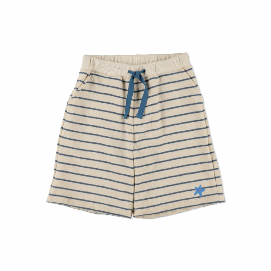 [my little cozmo/마이리틀코즈모] Organic crepe stripe bermuda shorts